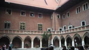 View of the courtyard of Jagiellonian University